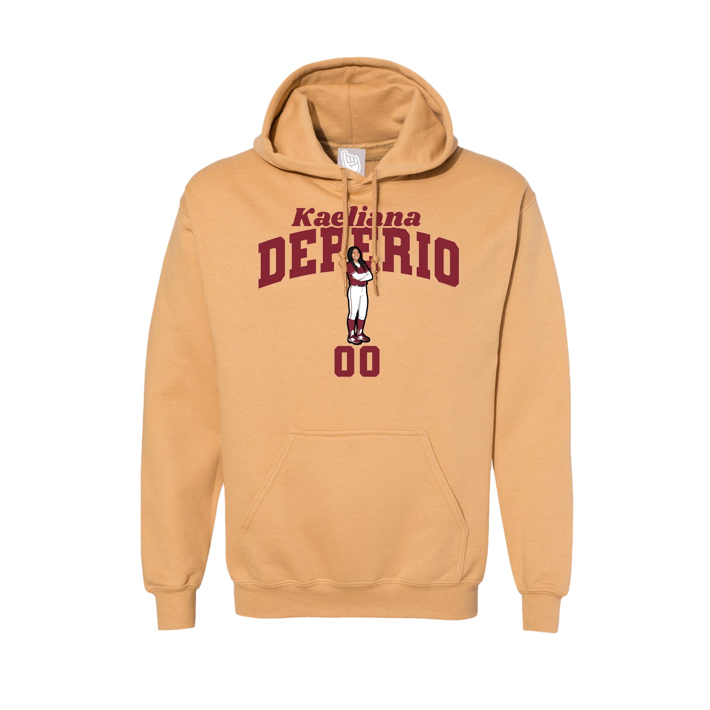 Hoodie — Signature Arch in Vegas Gold