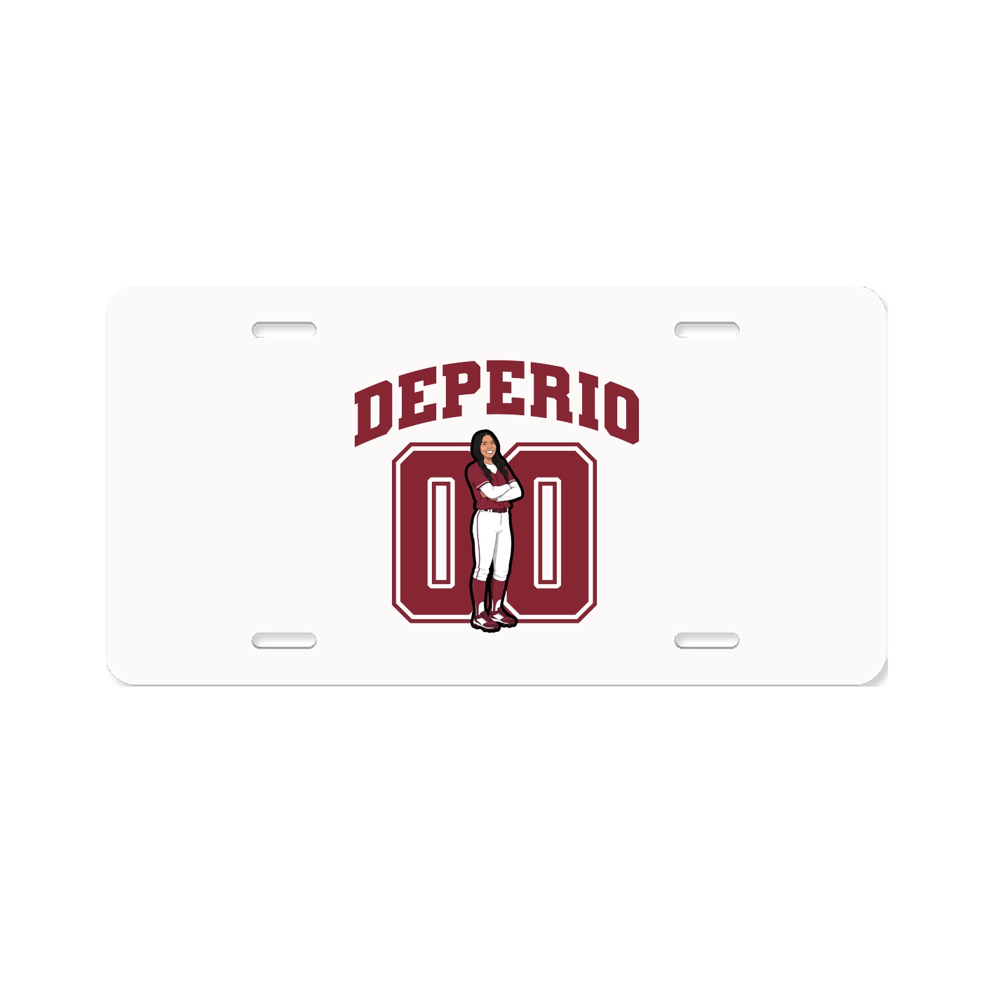 License Plate — Number in Classic