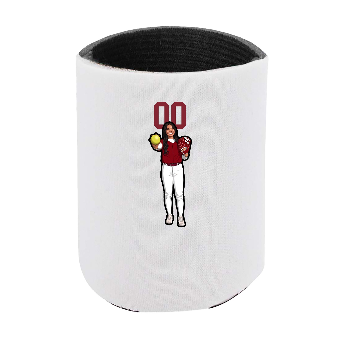 Can Holder — Number Top in White