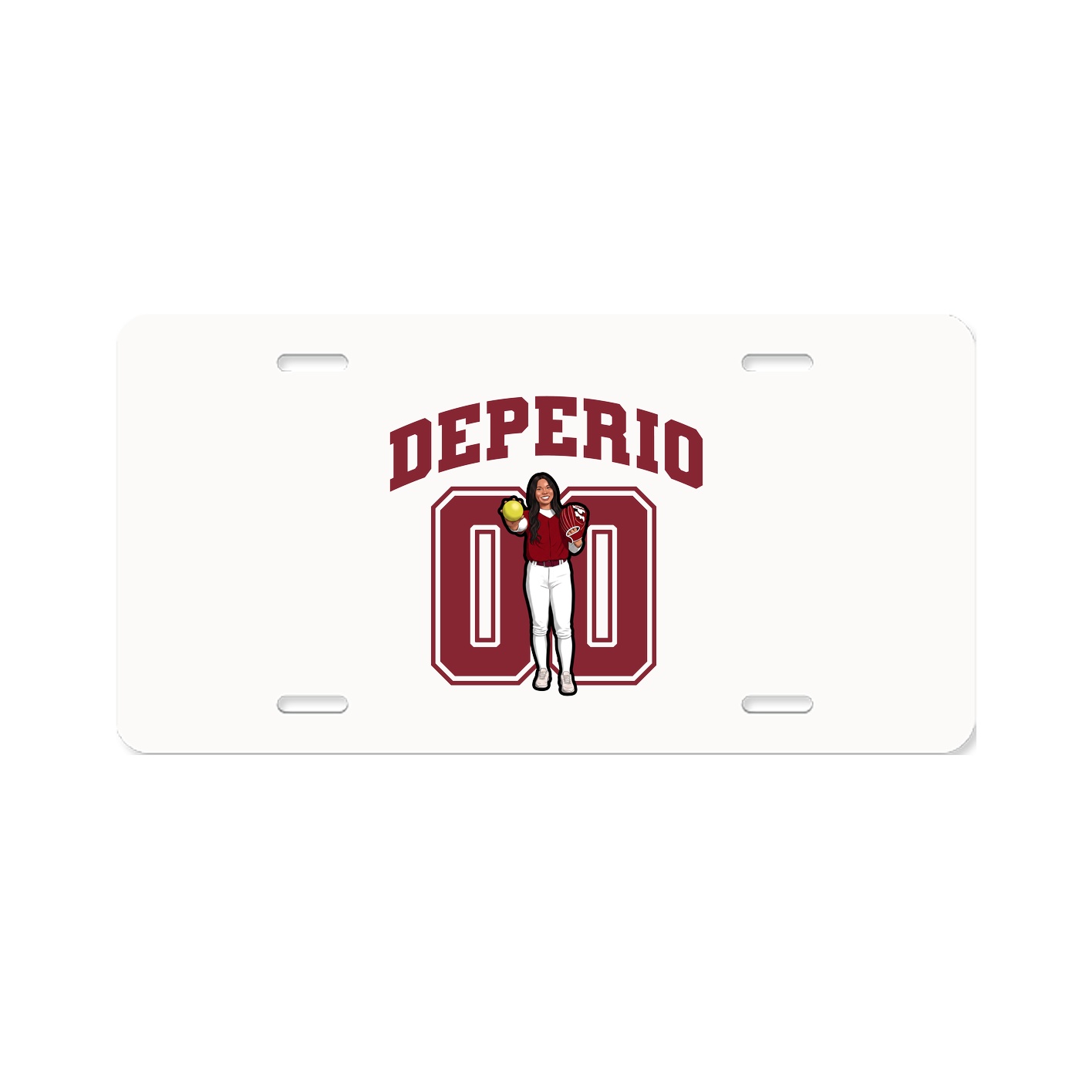 License Plate — Number in Classic