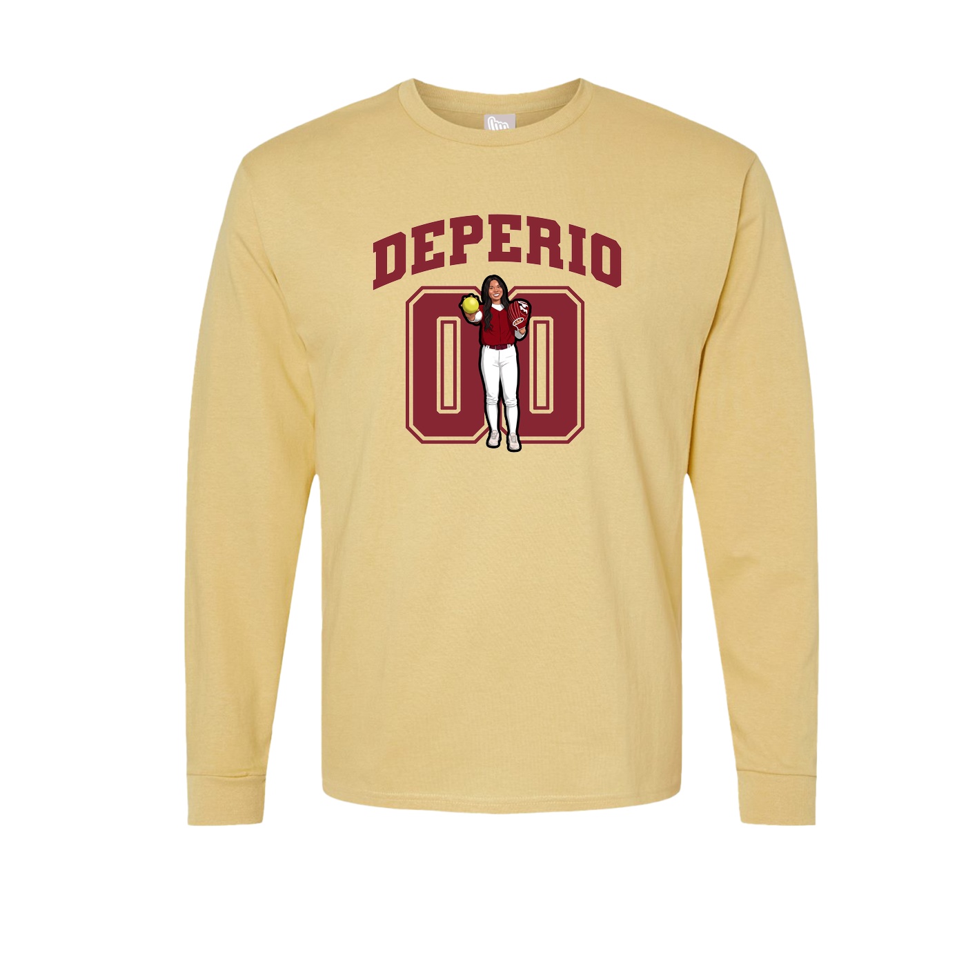 Long Sleeve Tee — Number in Vegas Gold