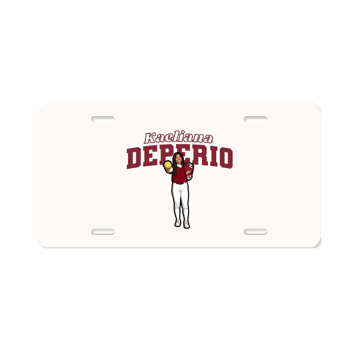 License Plate — Name Arch in Classic