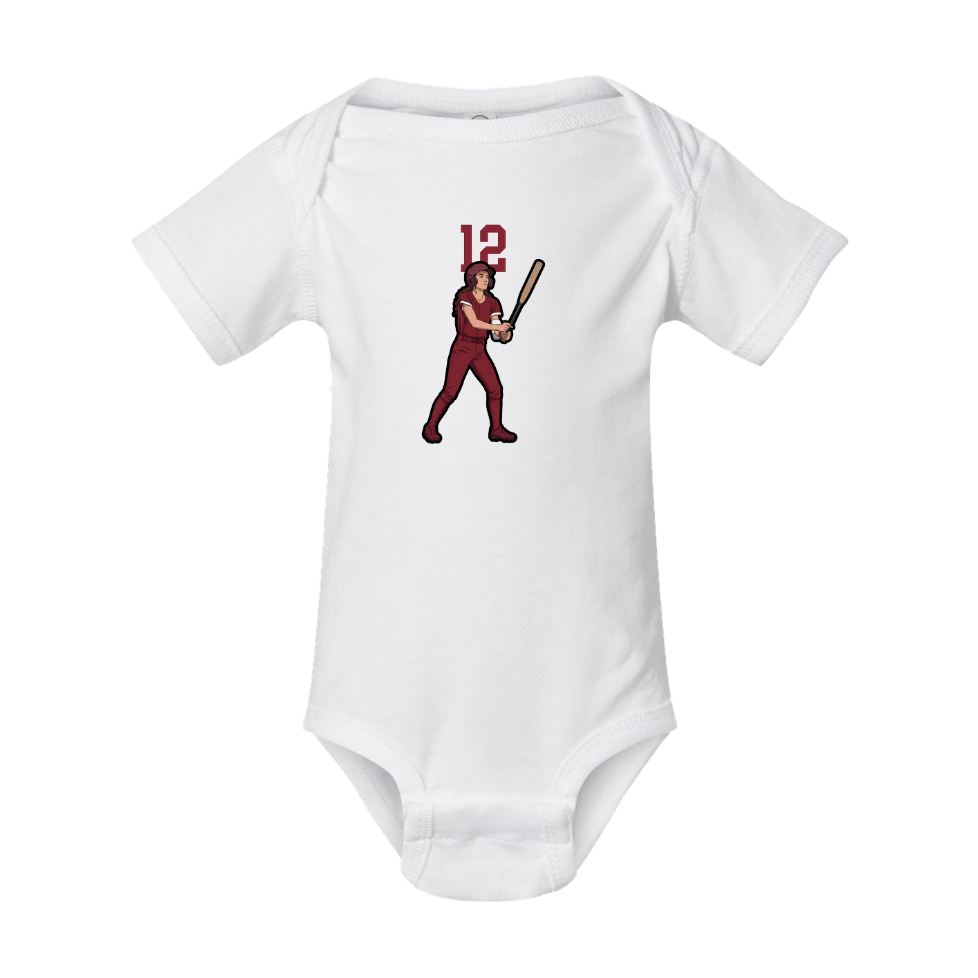 Baby Onesie — Number Top in White