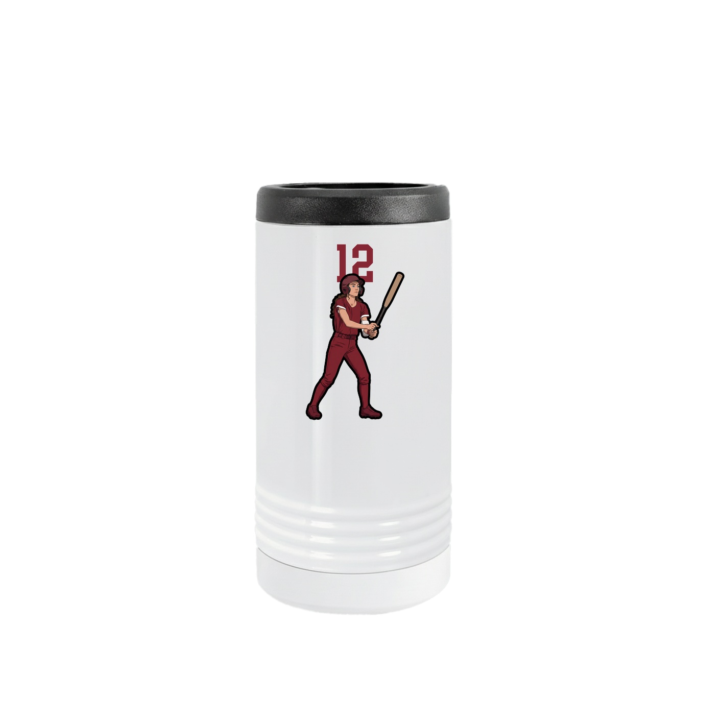 Slim Beverage Holder — Number Top in White
