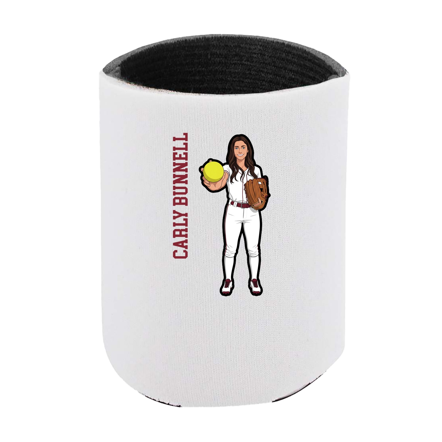 Can Holder — Name Vertical in White