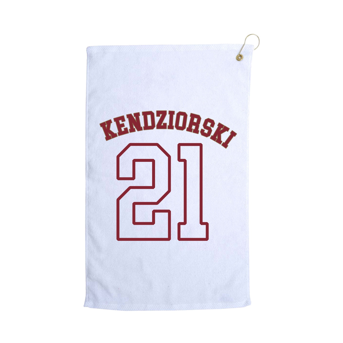 Golf Towel — Shirsey Arch in White