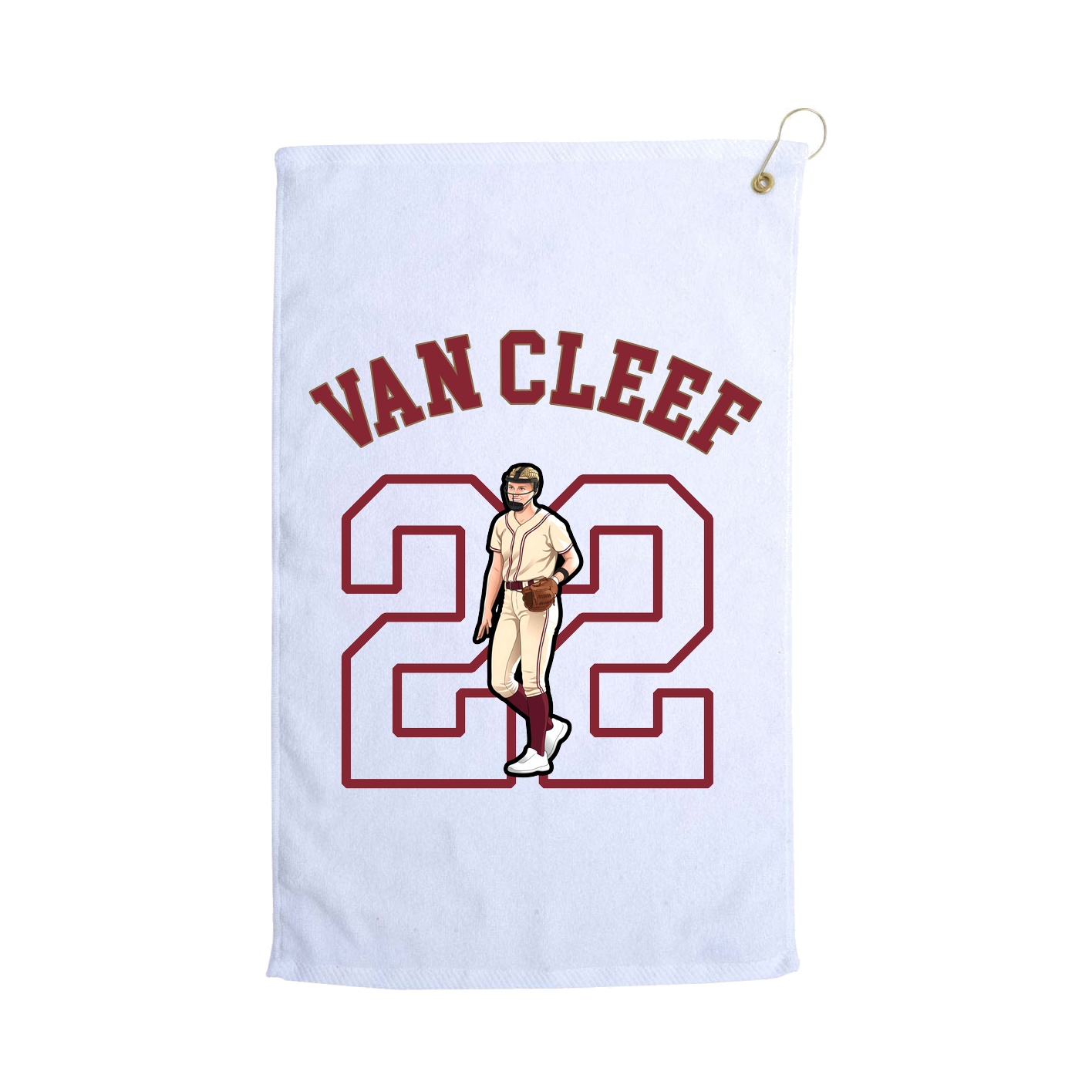 Golf Towel — Shirsey Arch in White