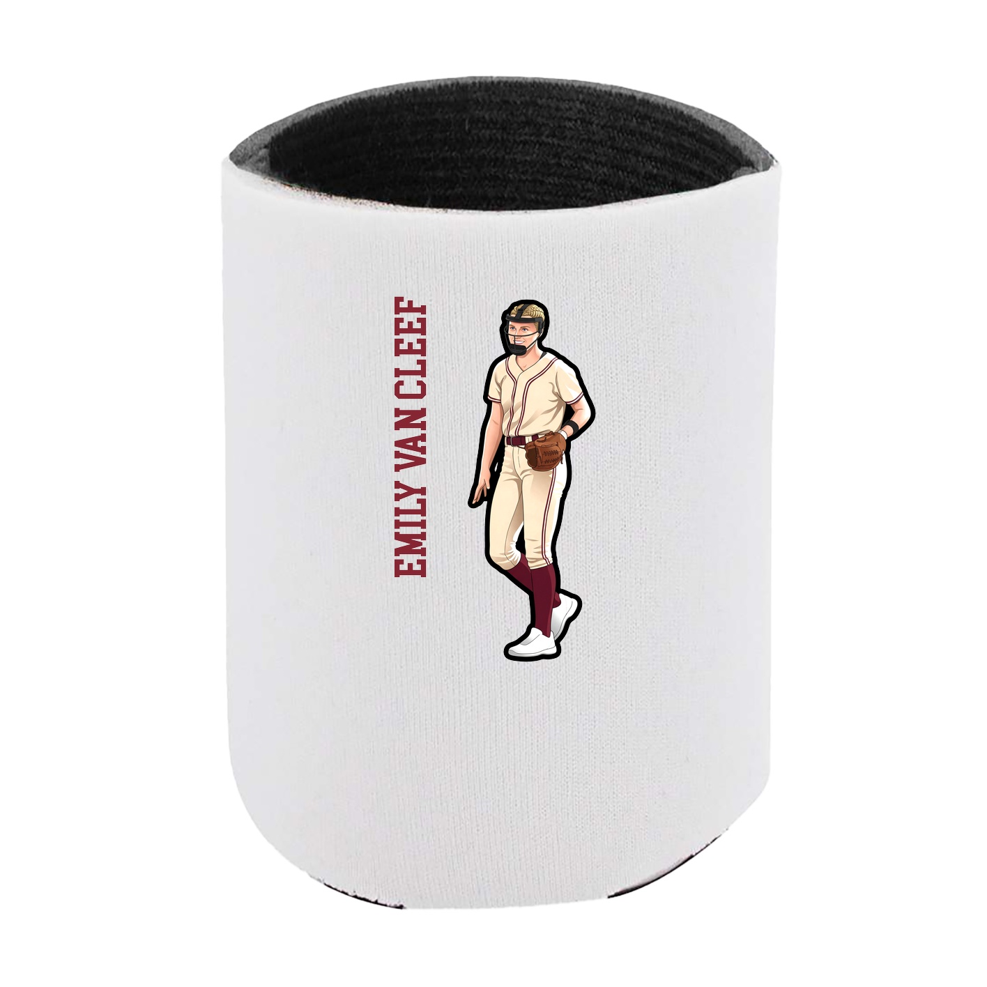 Can Holder — Name Vertical in White