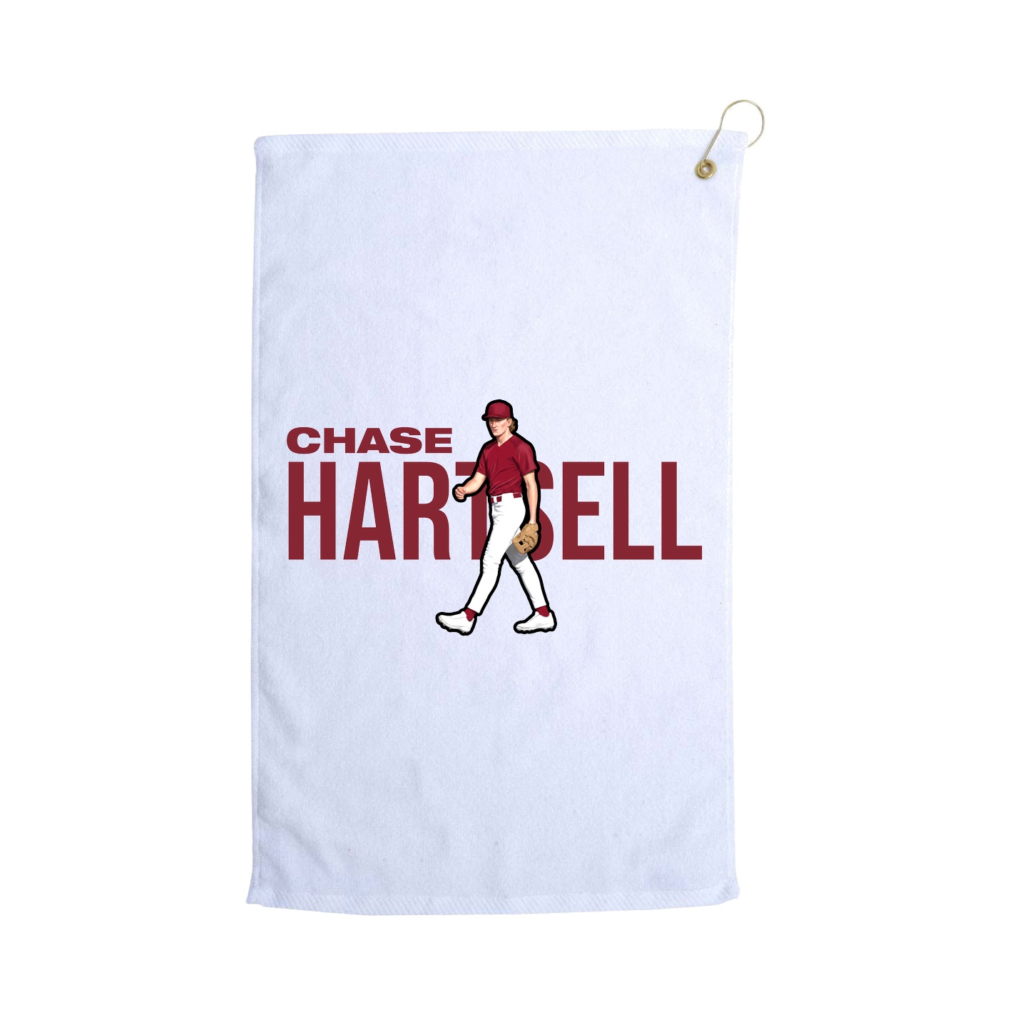 Golf Towel — Player Name in White