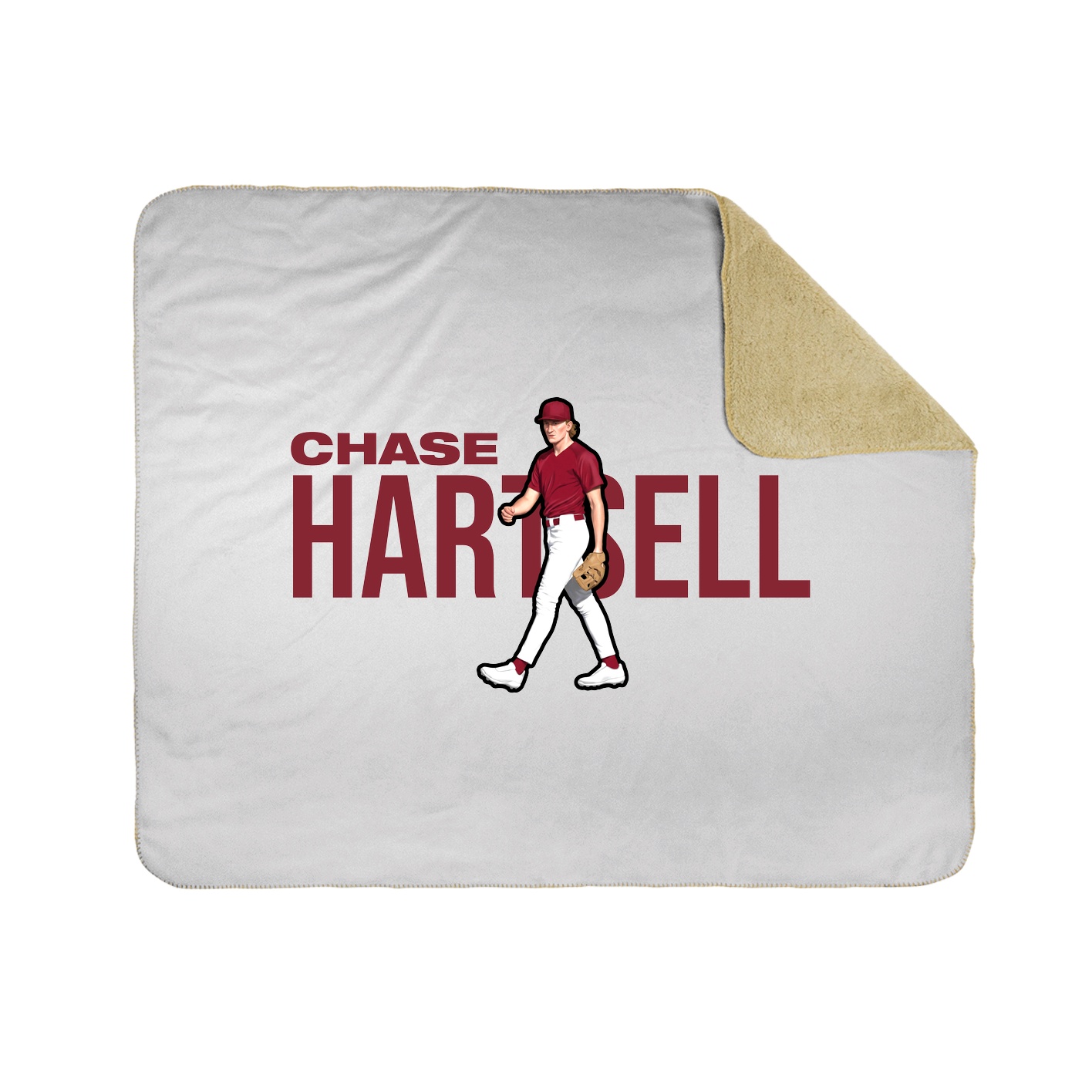 Throw Blanket — Player Name in White