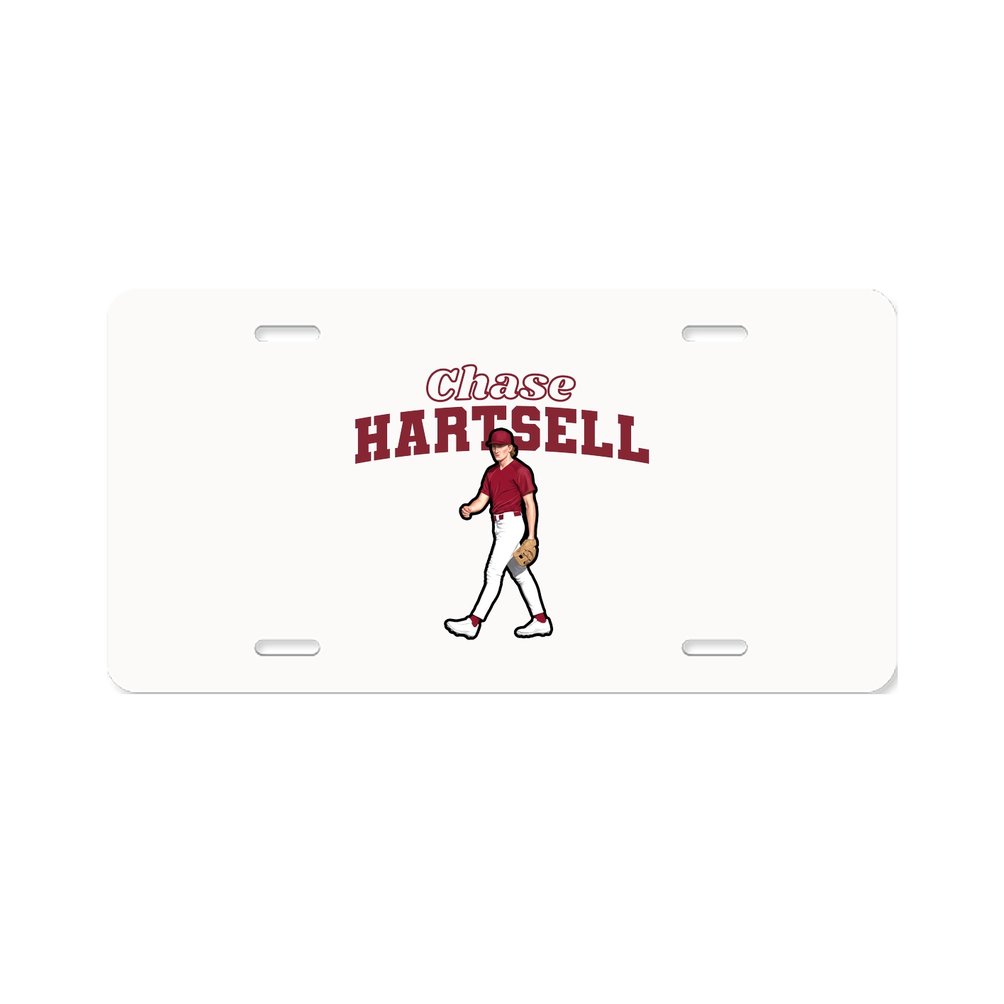 License Plate — Name Arch in Classic