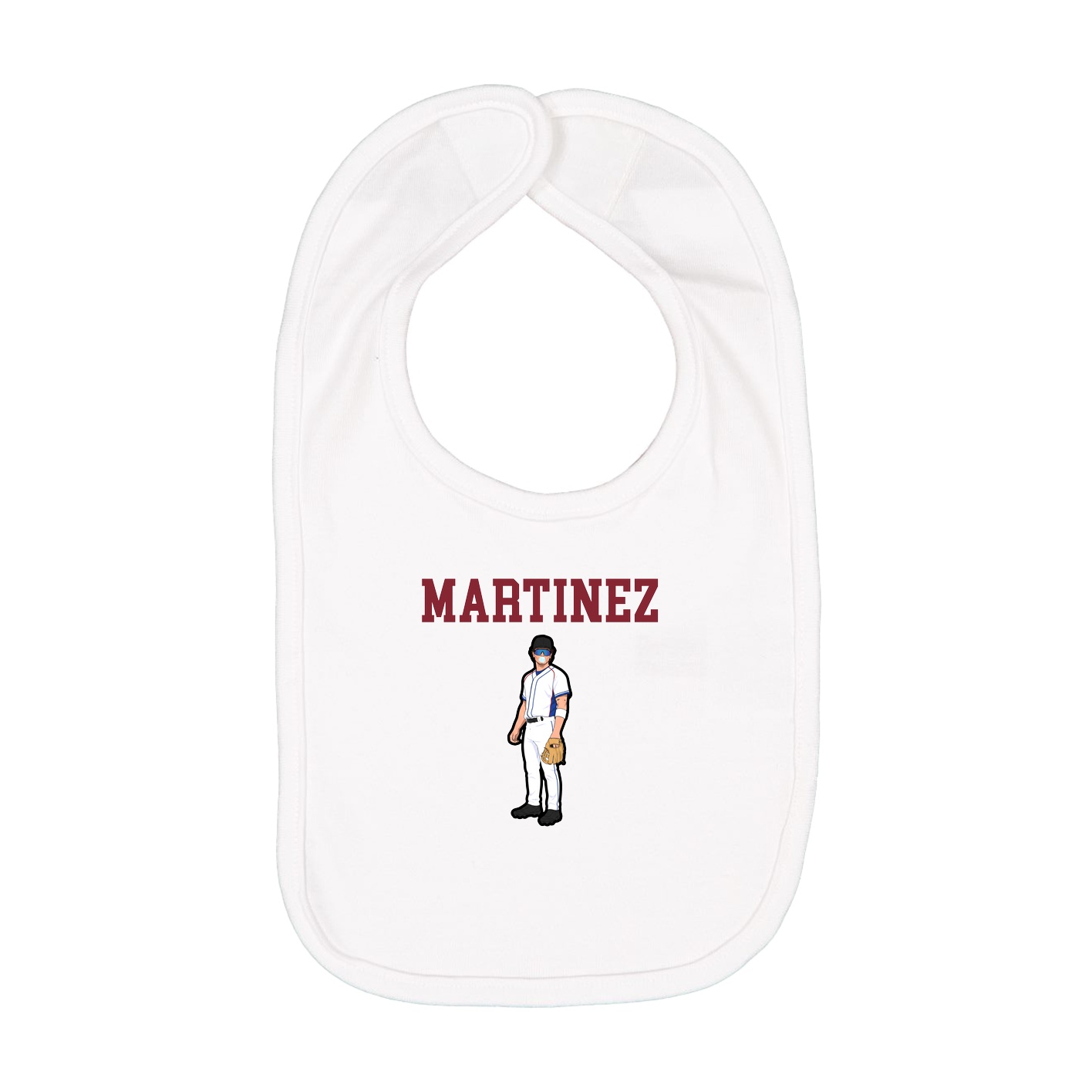 Infant Bib — Shirsey in White
