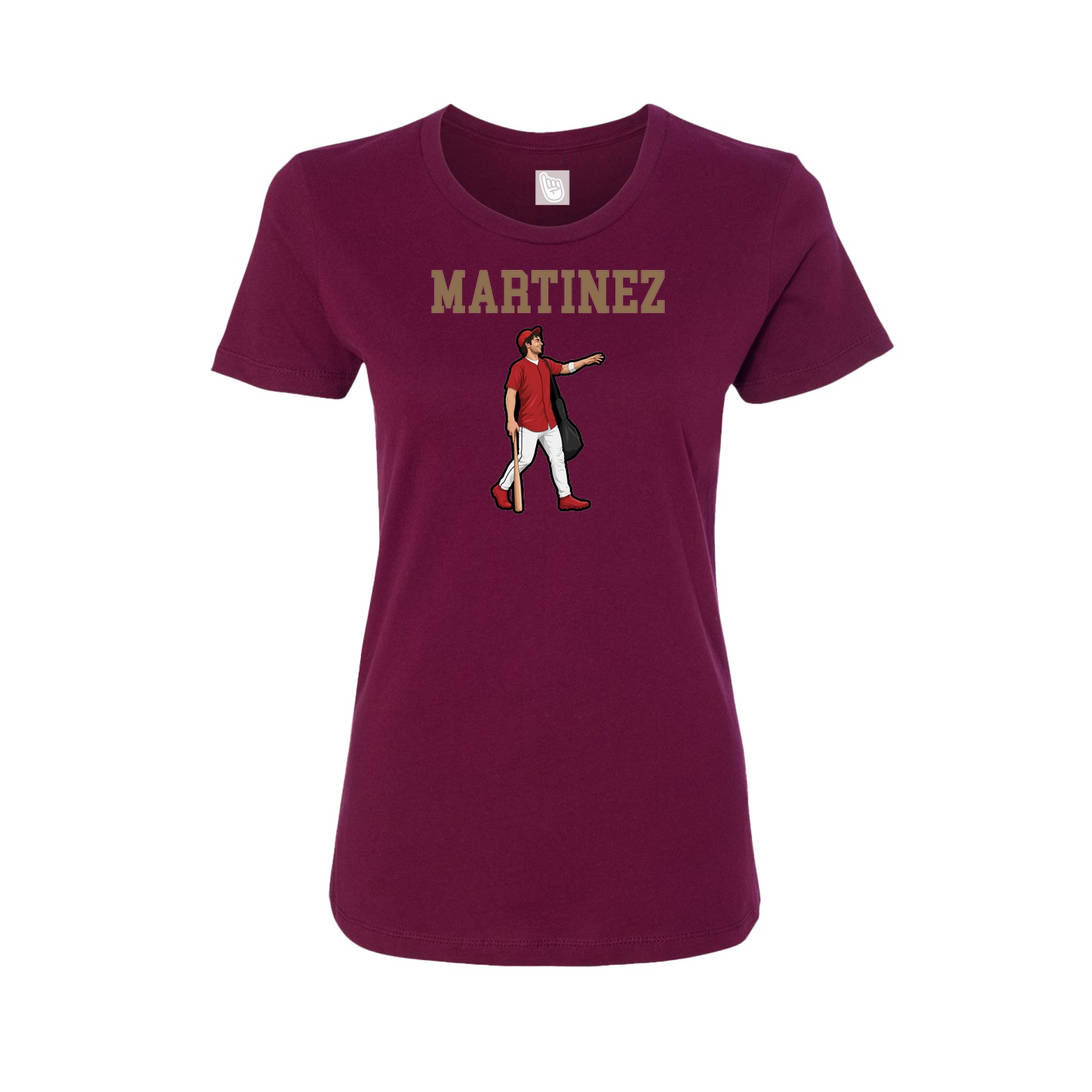 Fitted Women's Tee — Shirsey in Maroon