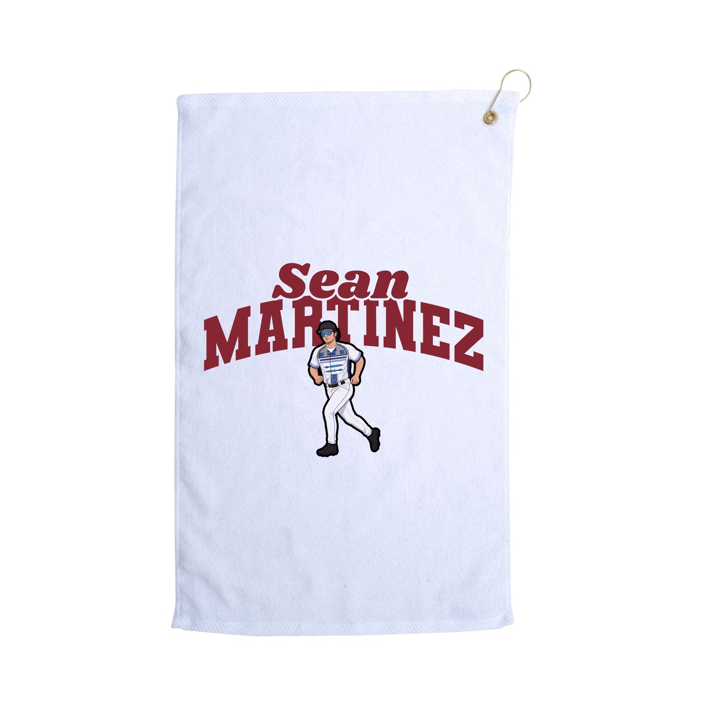 Golf Towel — Signature Arch in White