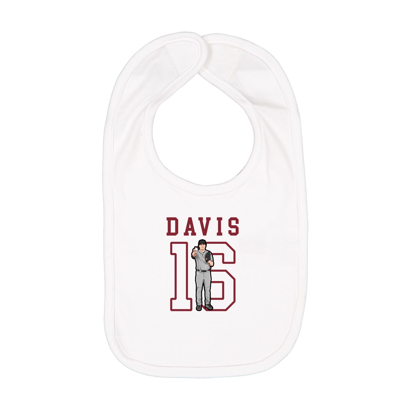 Infant Bib — Shirsey in White