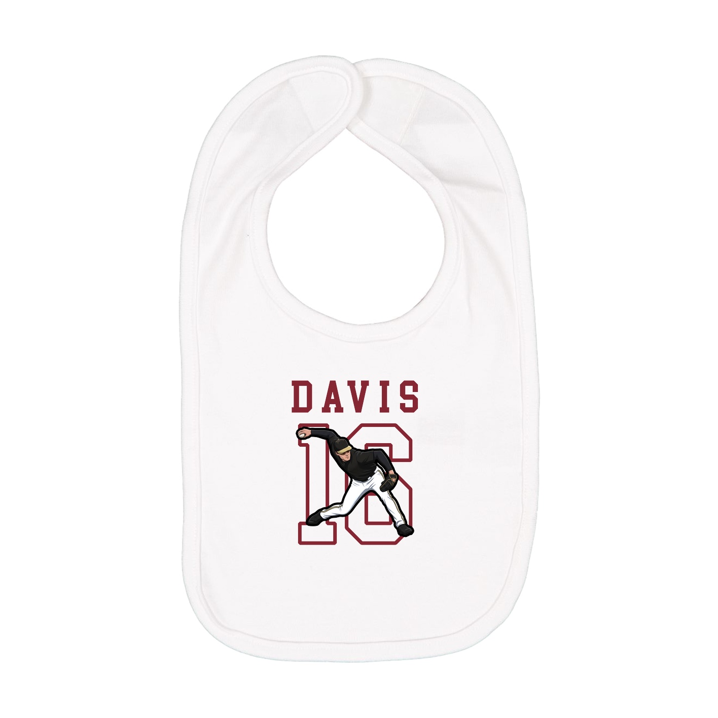 Infant Bib — Shirsey in White