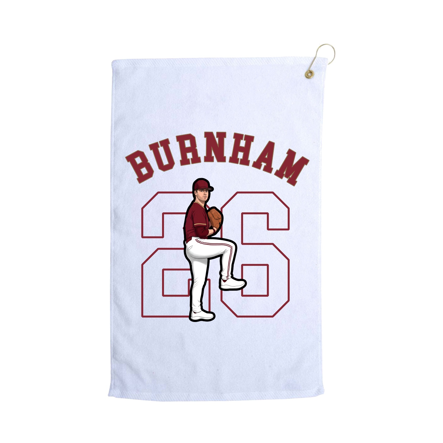 Golf Towel — Shirsey Arch in White