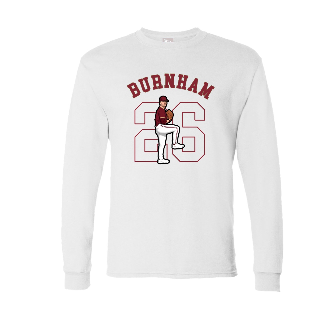 Long Sleeve Tee — Shirsey Arch in White