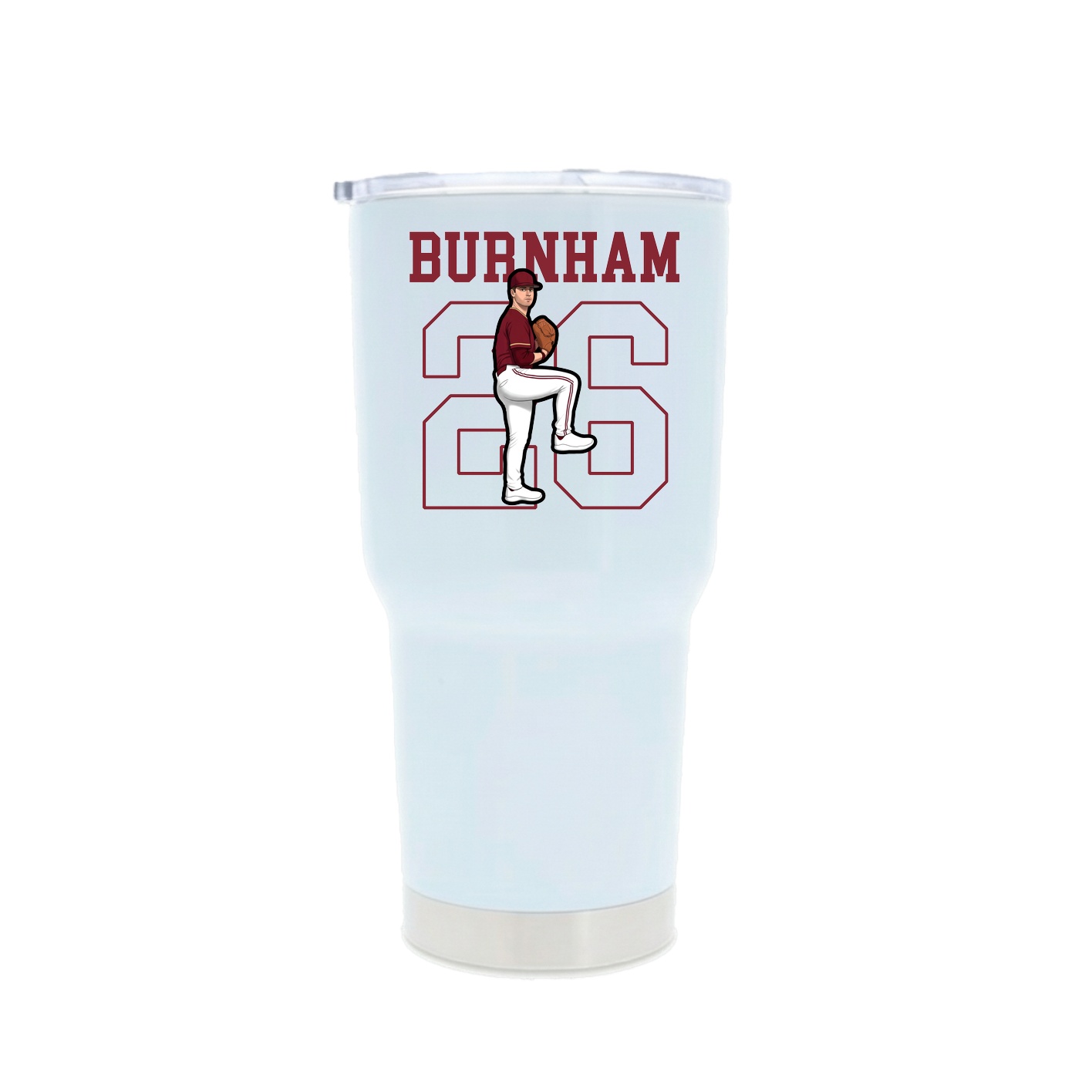 30oz Stainless Steel Tumbler — Shirsey in White