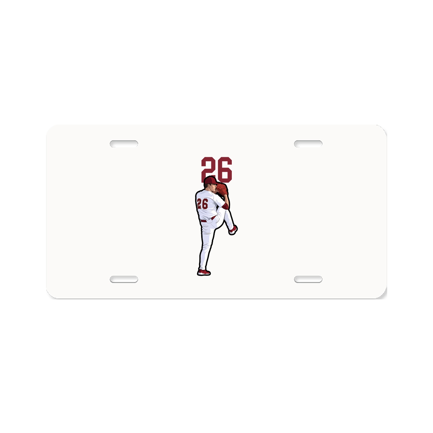License Plate — Number Top in Classic