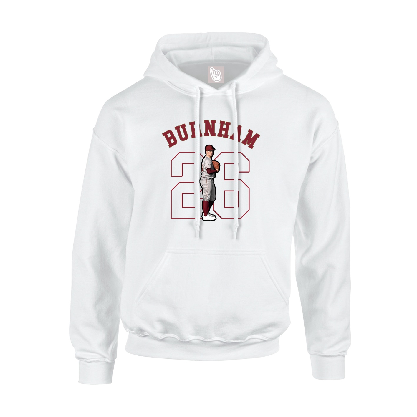 Hoodie — Shirsey Arch in White