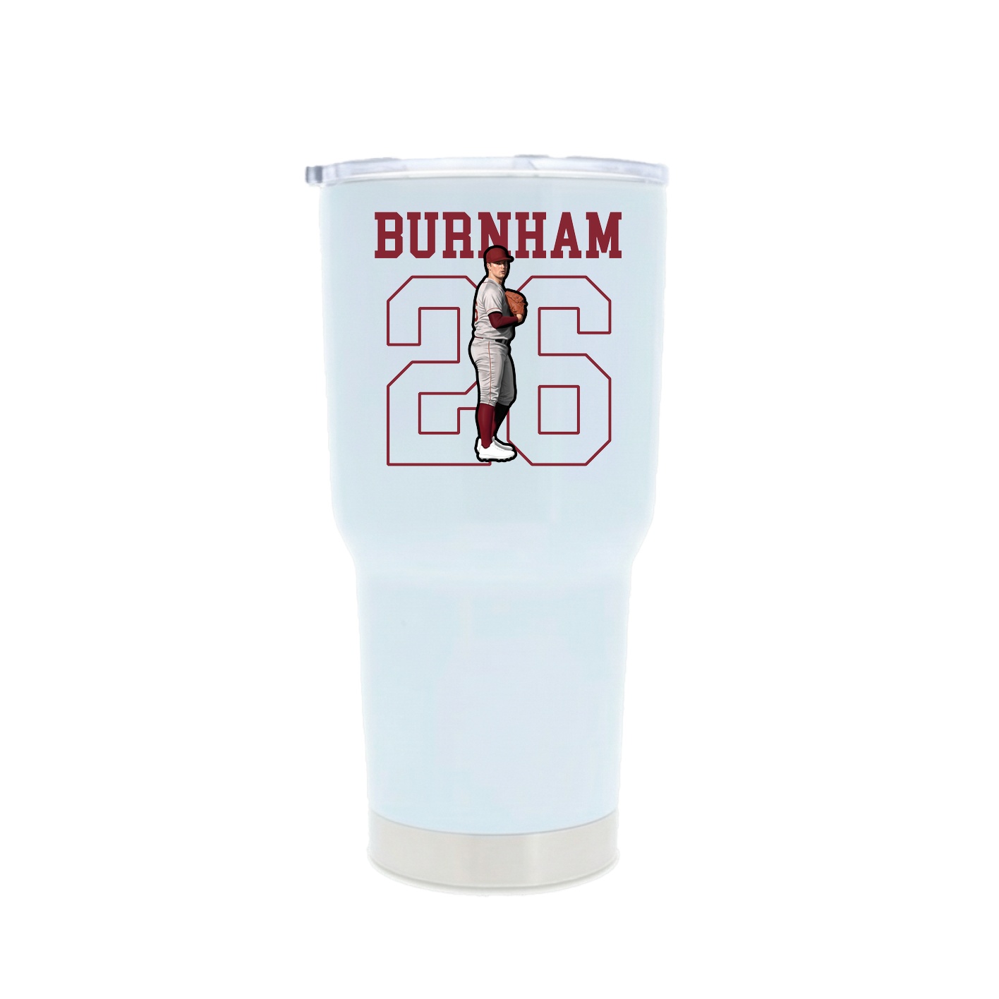 30oz Stainless Steel Tumbler — Shirsey in White