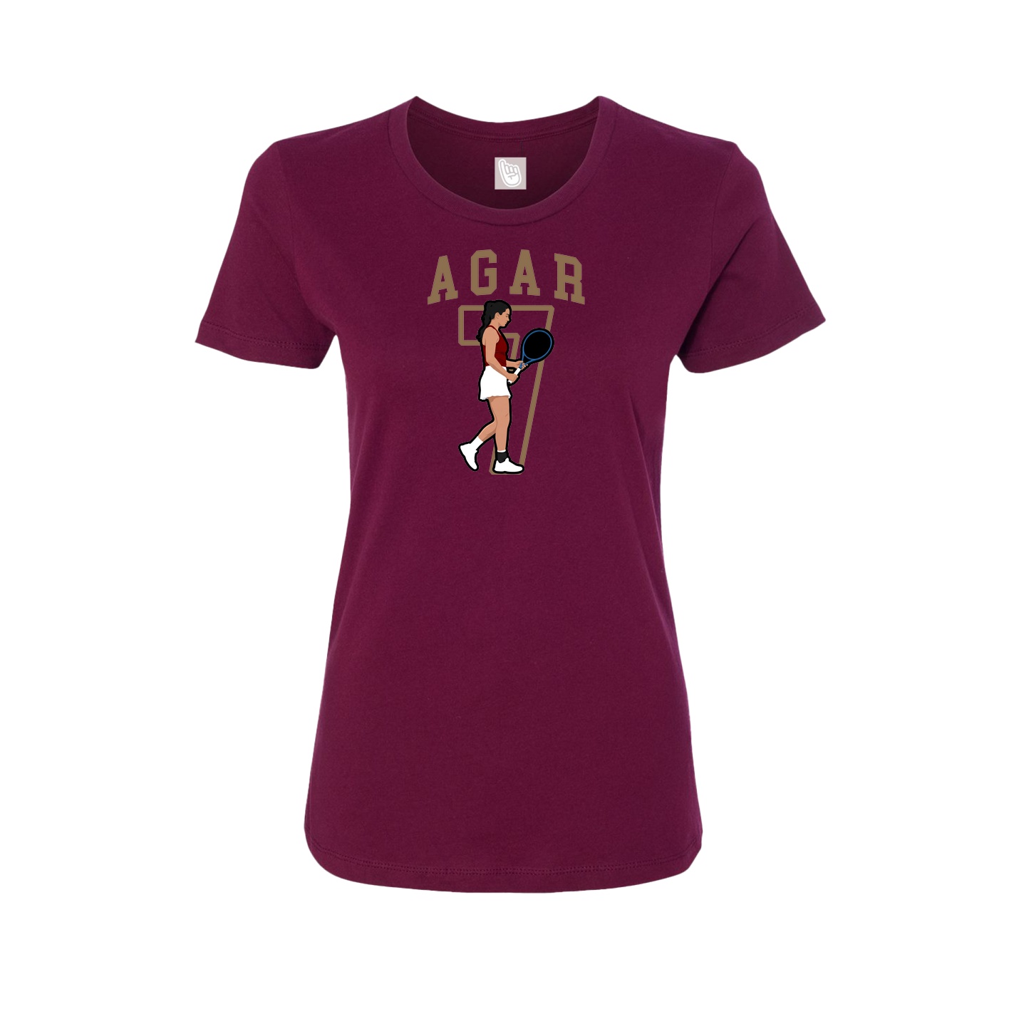 Fitted Women's Tee — Shirsey in Maroon