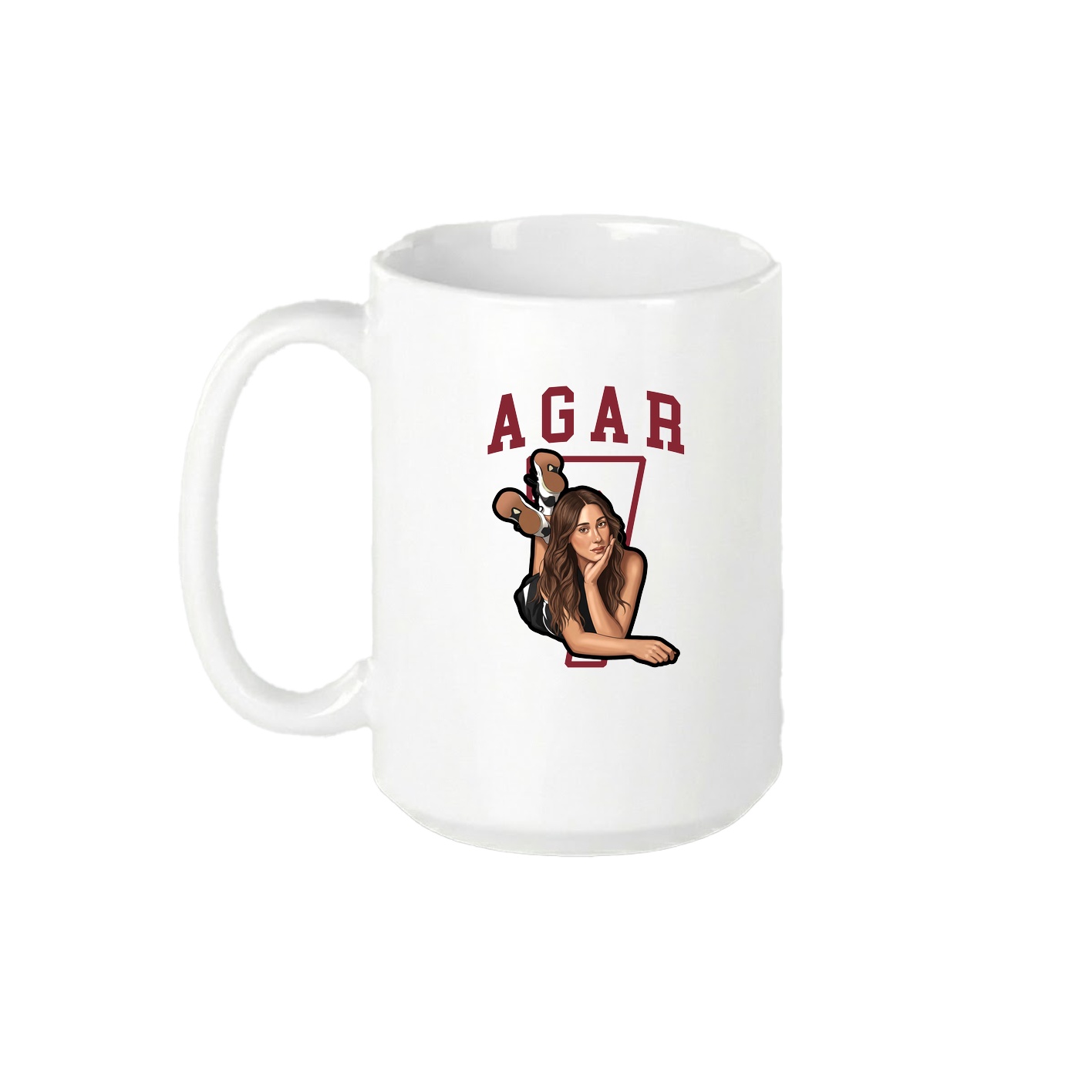 15oz Coffee Mug — Shirsey in White