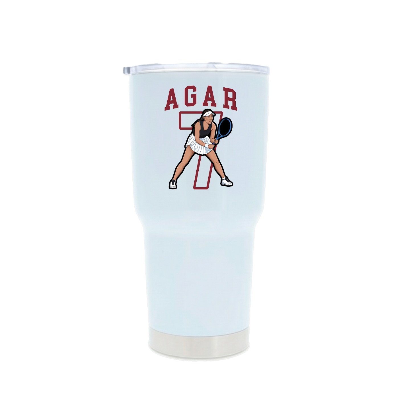 30oz Stainless Steel Tumbler — Shirsey in White