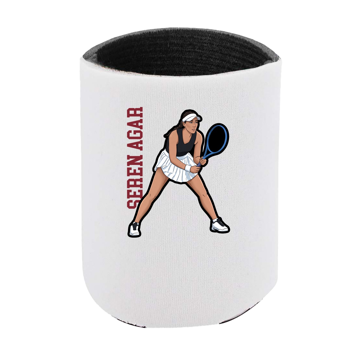 Can Holder — Name Vertical in White