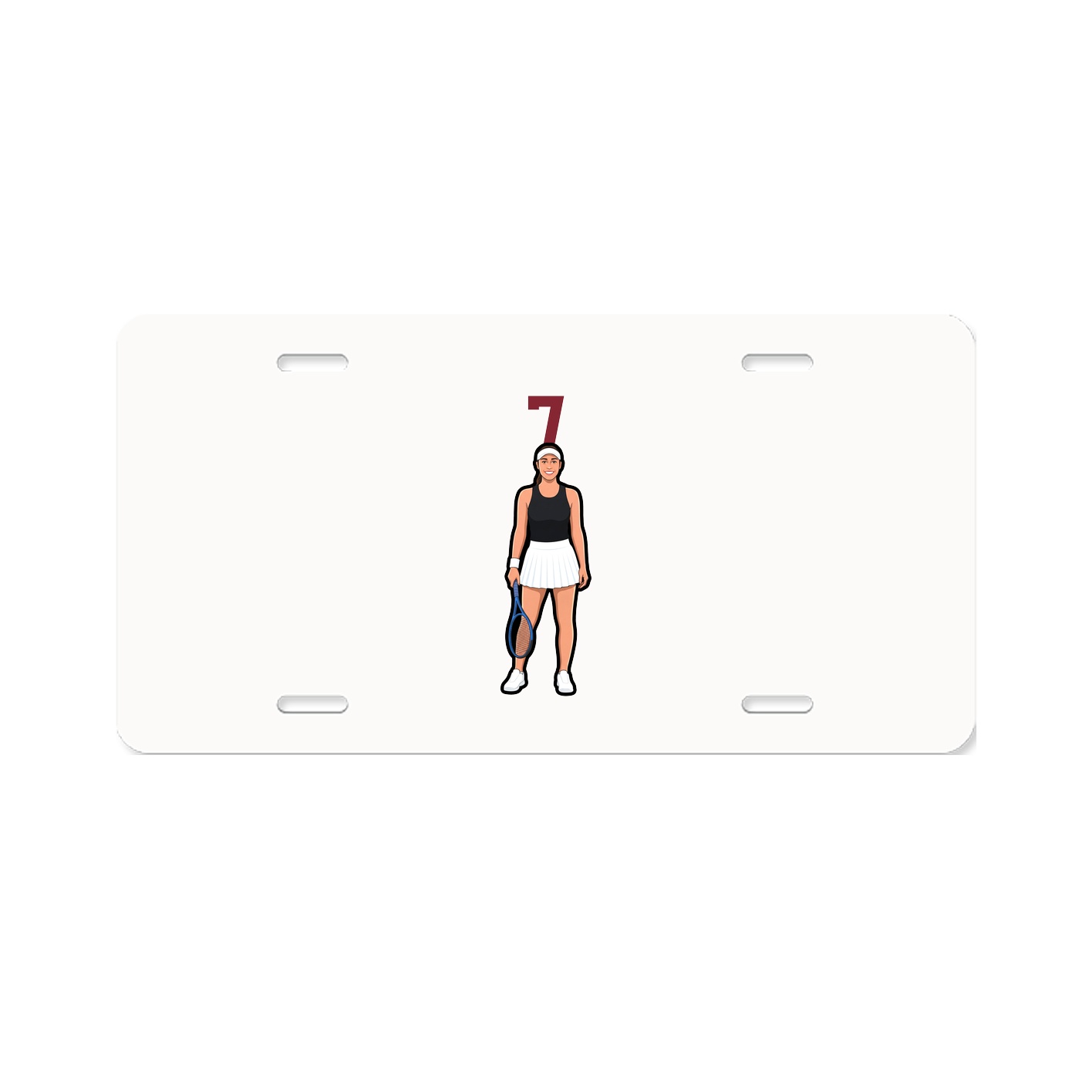 License Plate — Number Top in Classic