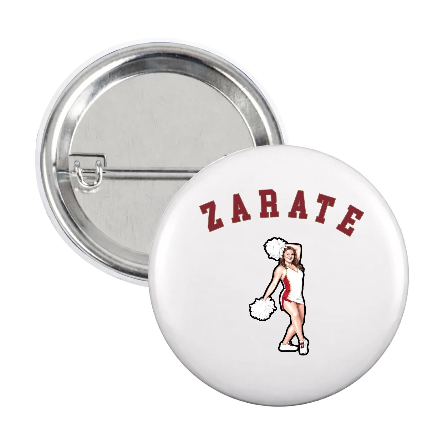 Game Day Button — Shirsey Arch in White