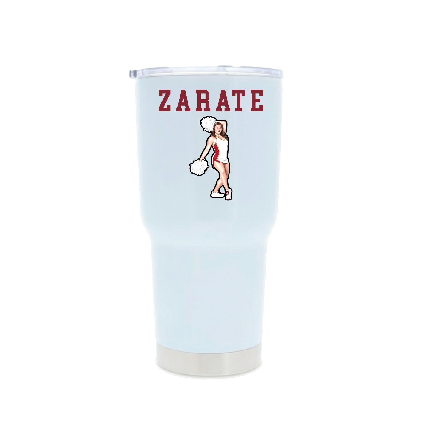30oz Stainless Steel Tumbler — Shirsey in White