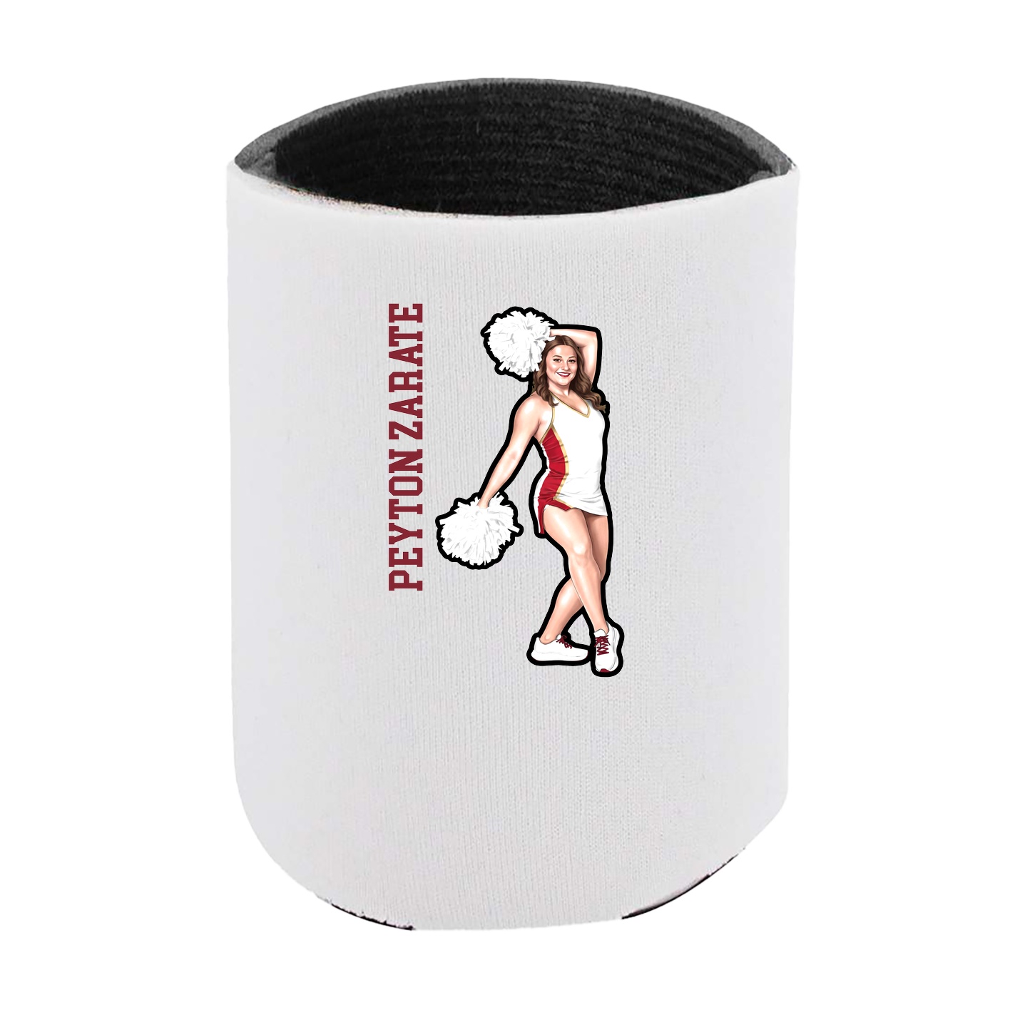 Can Holder — Name Vertical in White