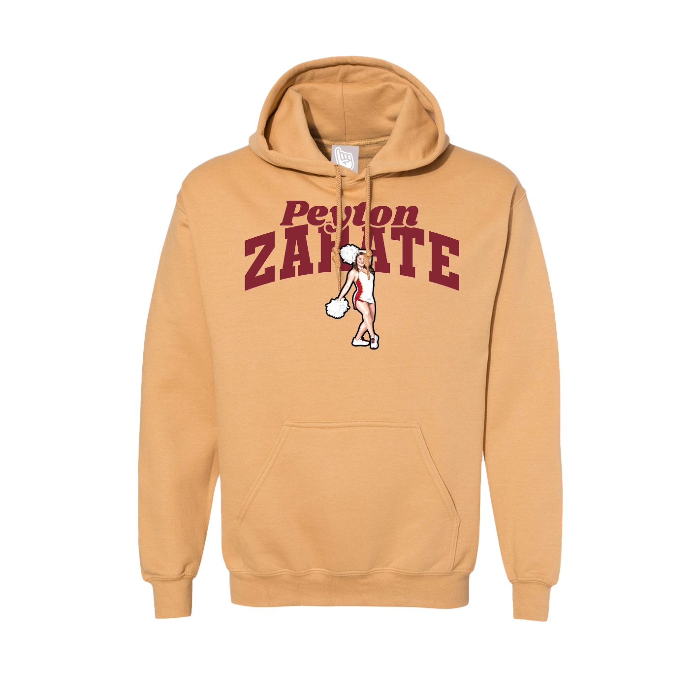 Hoodie — Signature Arch in Vegas Gold