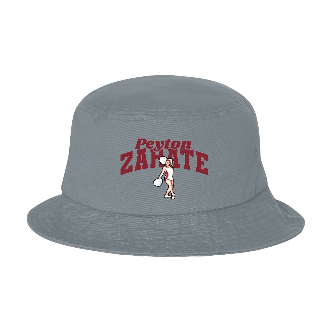 Bucket Cap — Signature Arch in Grey