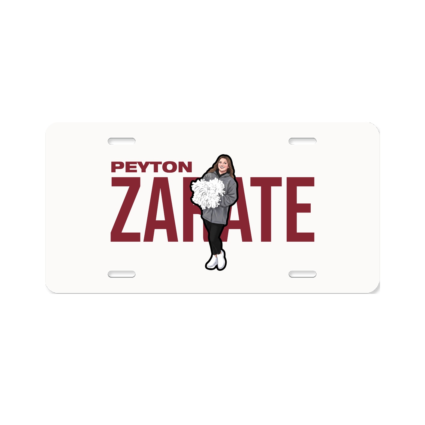 License Plate — Player Name in Classic