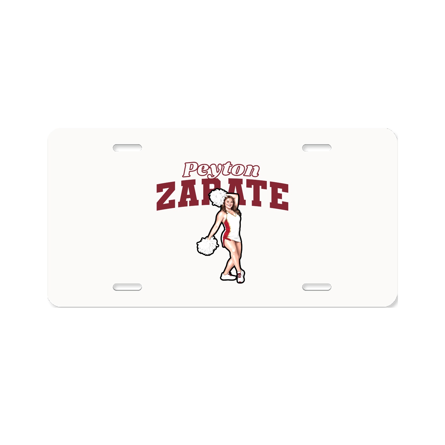 License Plate — Name Arch in Classic