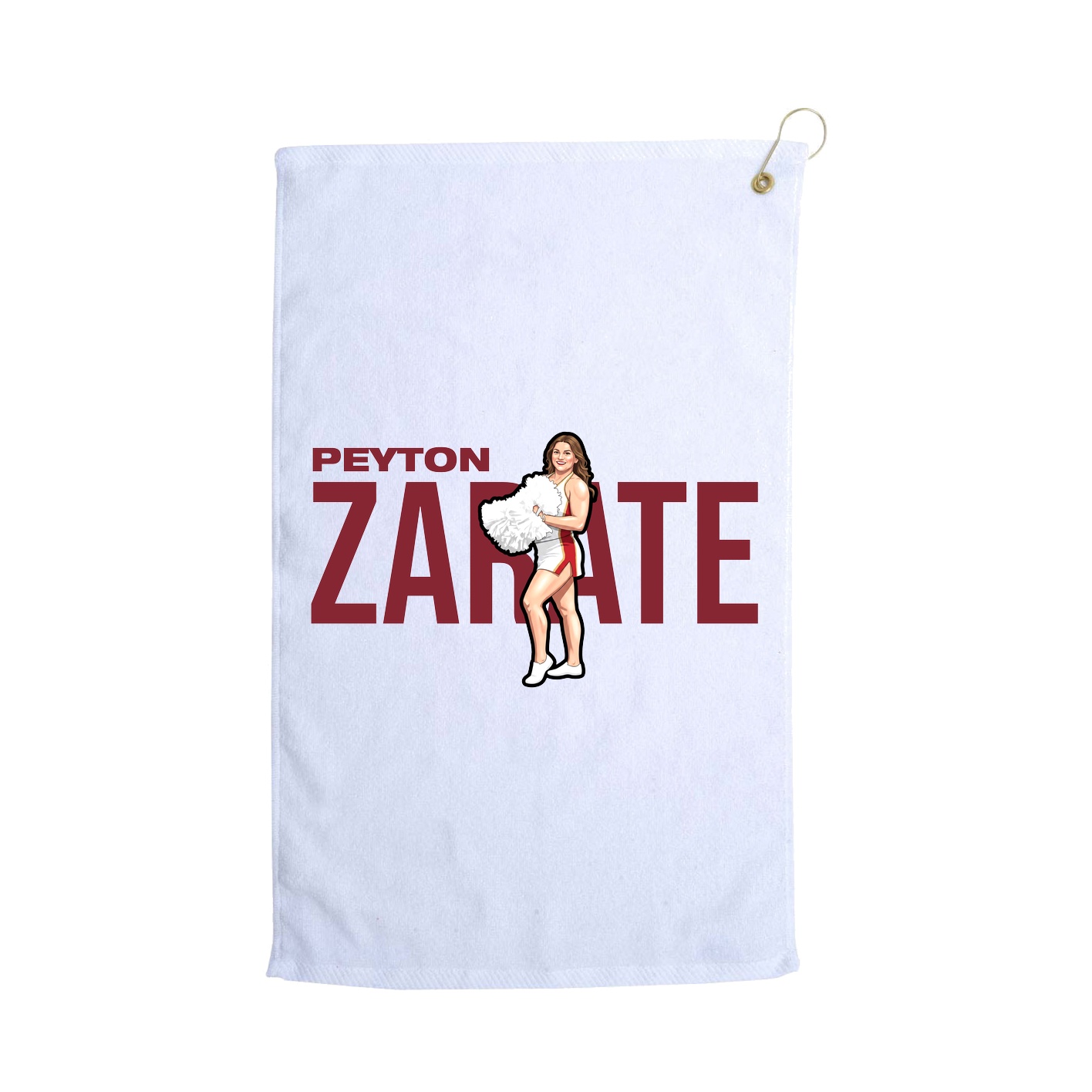 Golf Towel — Player Name in White