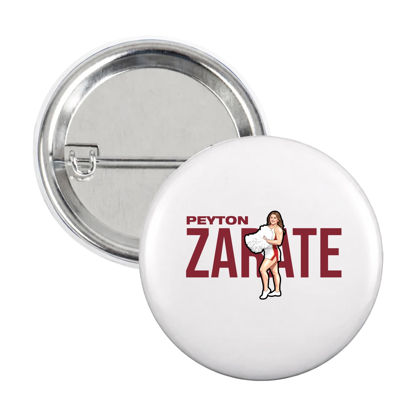 Game Day Button — Player Name in White