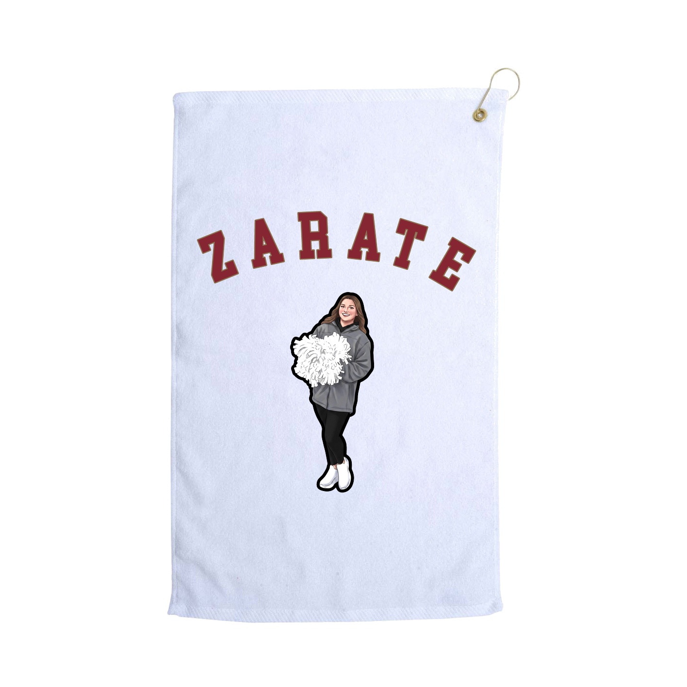 Golf Towel — Shirsey Arch in White