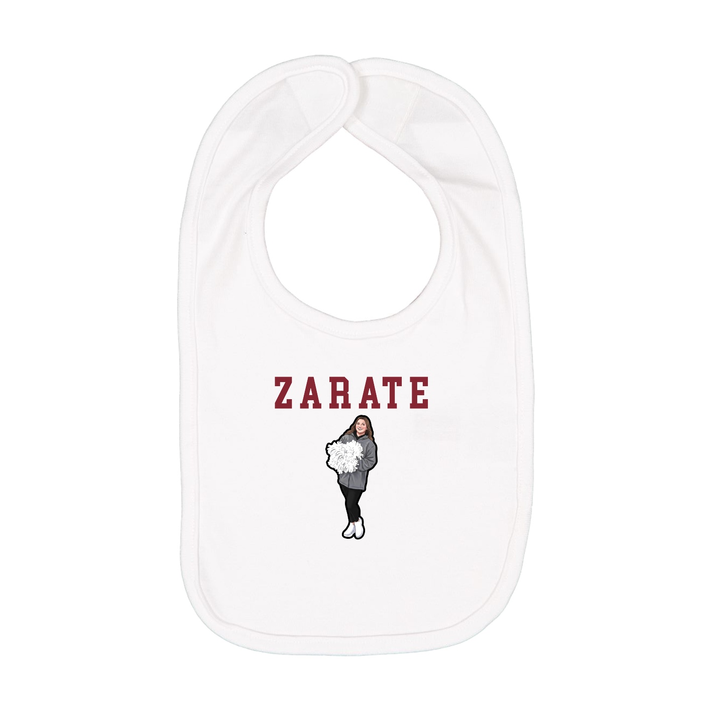 Infant Bib — Shirsey in White