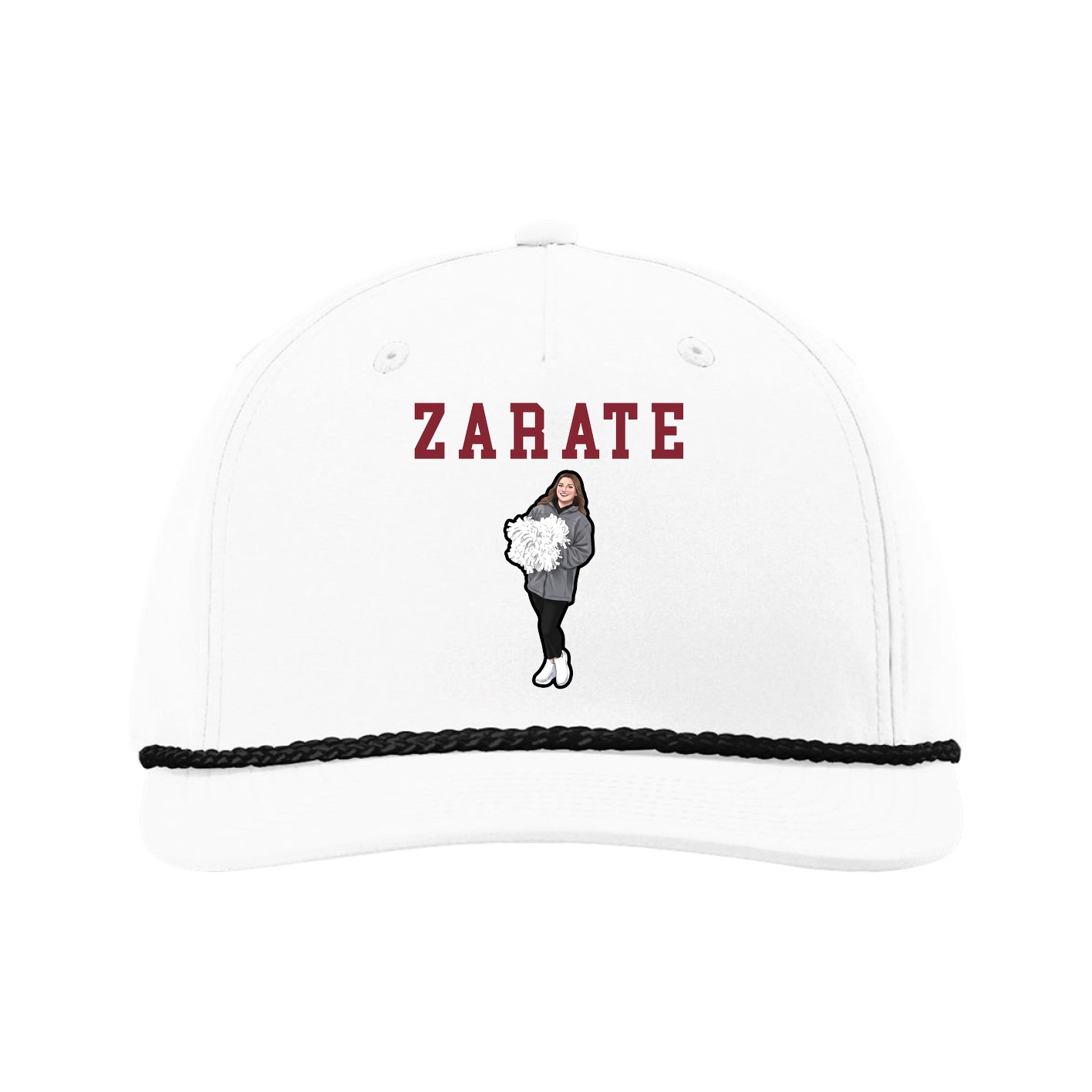 Five-Panel Classic Rope Cap — Shirsey in White