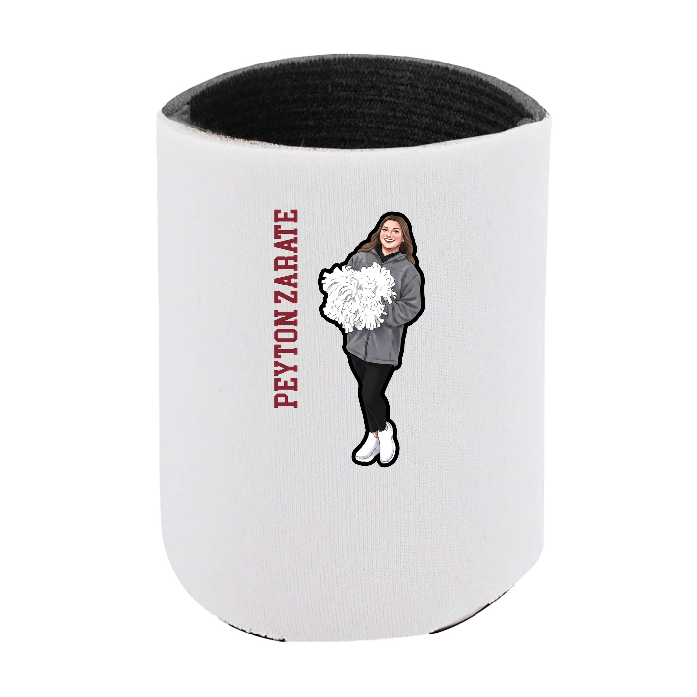 Can Holder — Name Vertical in White