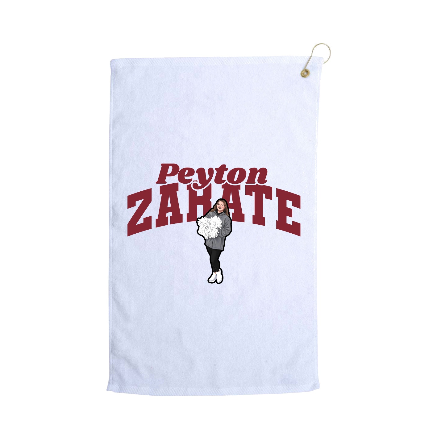 Golf Towel — Signature Arch in White