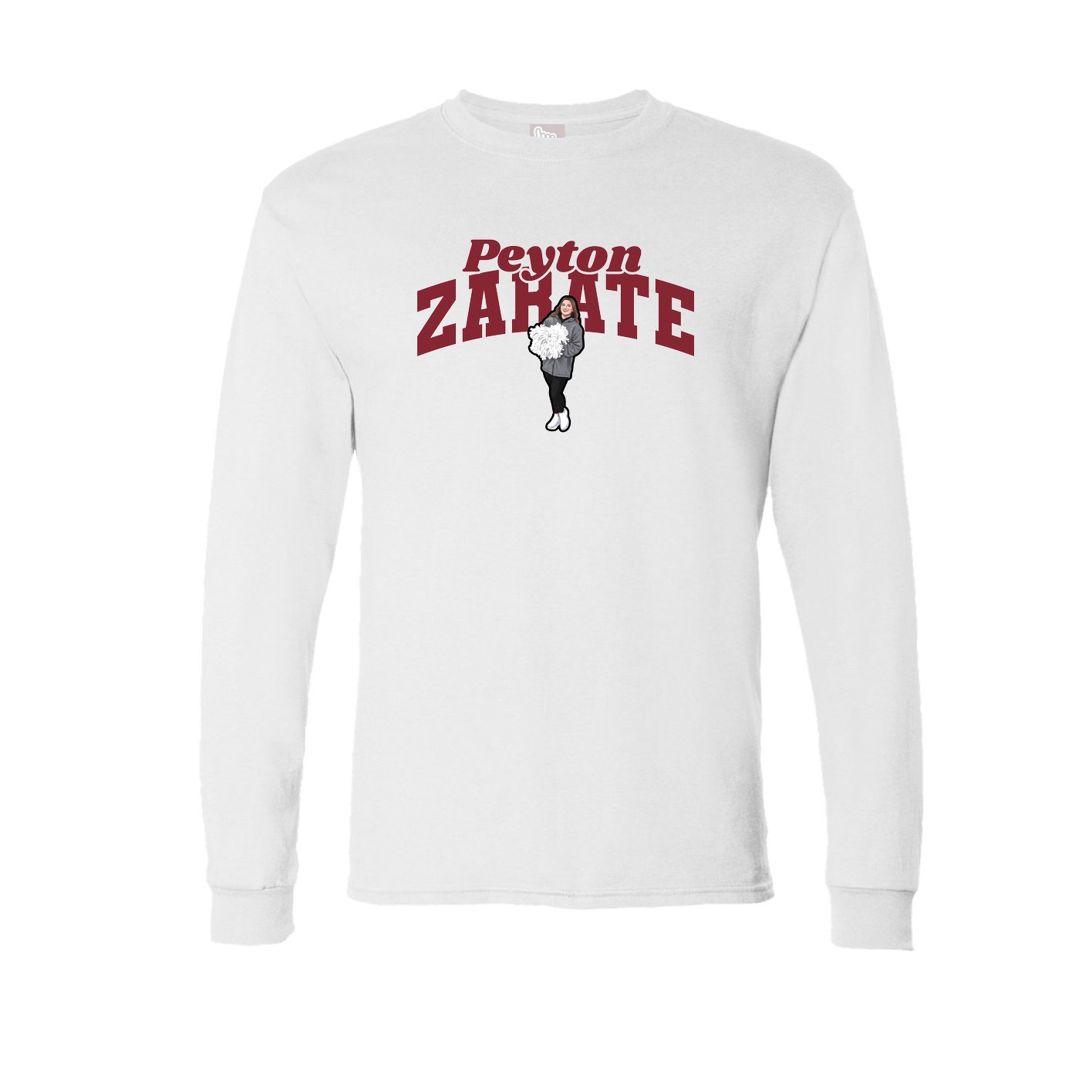 Long Sleeve Tee — Signature Arch in White