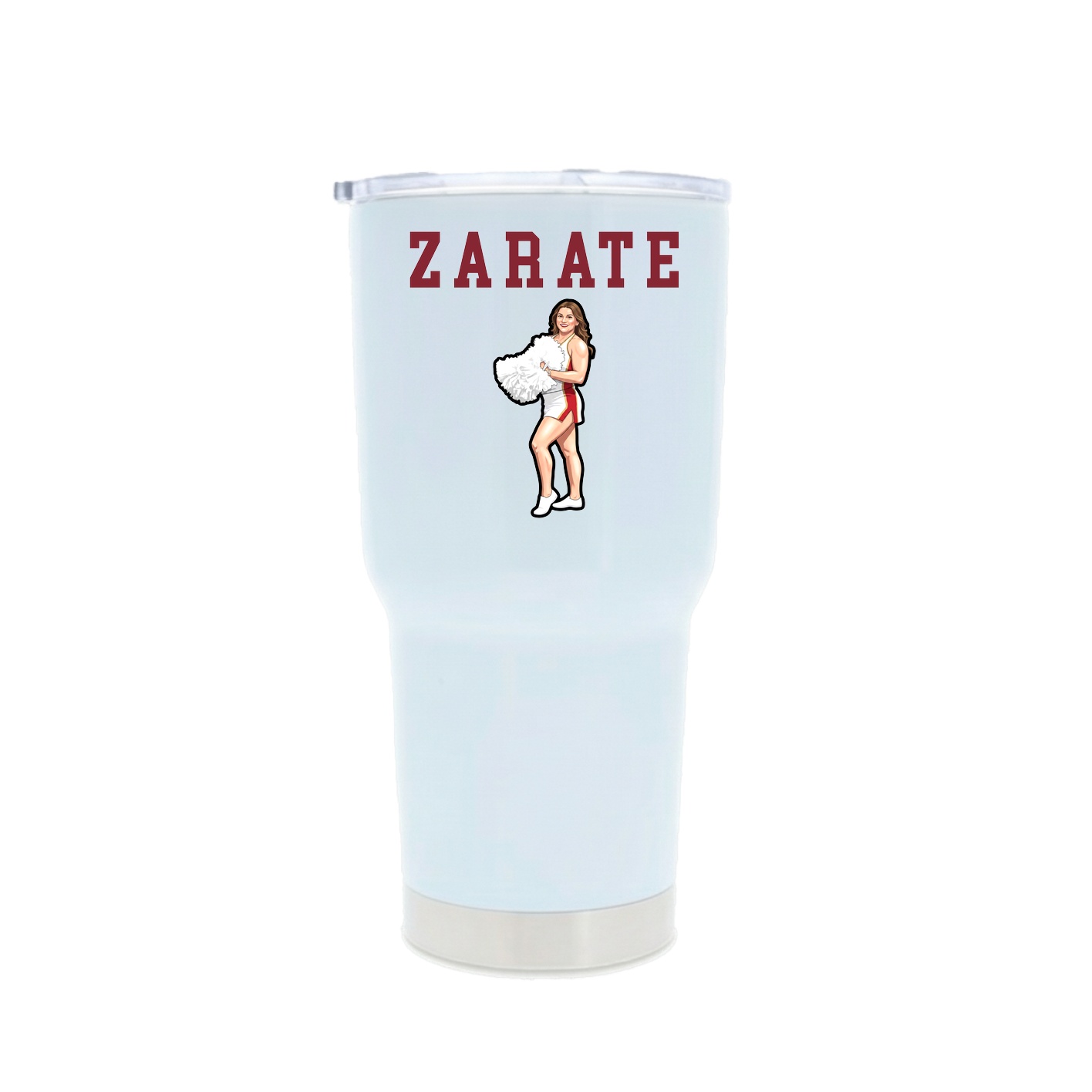 30oz Stainless Steel Tumbler — Shirsey in White