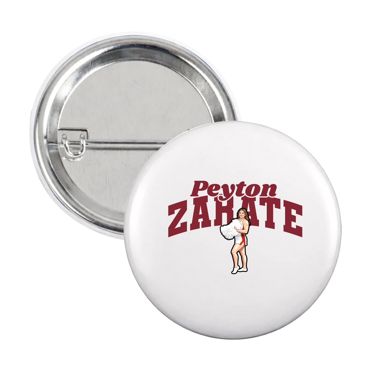 Game Day Button — Signature Arch in White