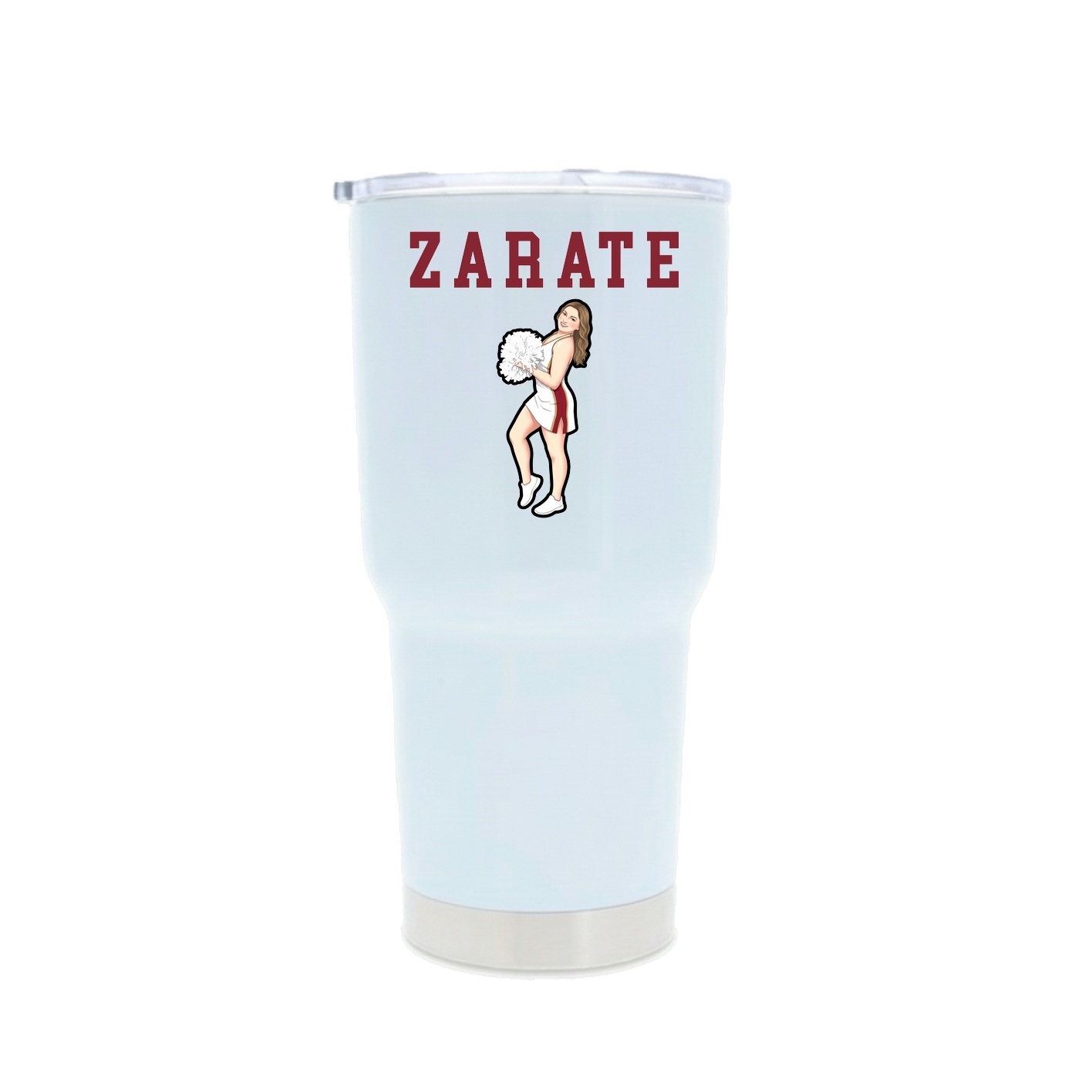 30oz Stainless Steel Tumbler — Shirsey in White