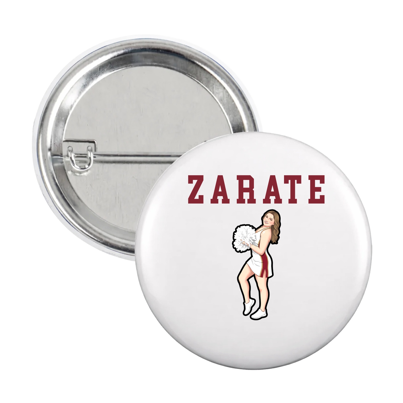 Game Day Button — Shirsey in White